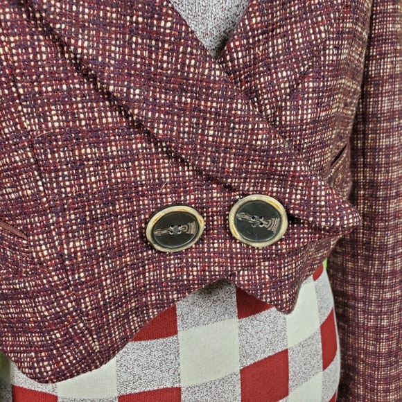Vintage Cropped Tweed Blazer - Picture 2 of 10